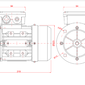 Dimensiune motor 63B5 1