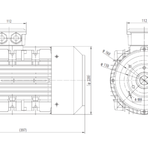 Dimensiuni motor 112B14 1
