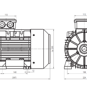 Dimensiuni motor 112B3