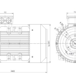 Dimensiuni motor 132B14 3