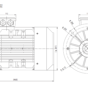Dimensiuni motor 132B5