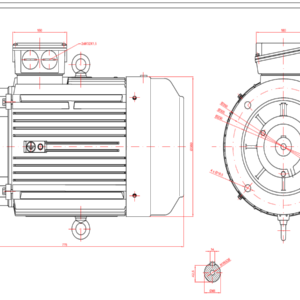 Dimensiuni motor 160B5