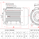 Dimensiuni motor 200B3 2
