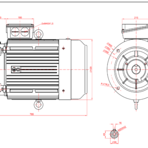 Dimensiuni motor 200B5