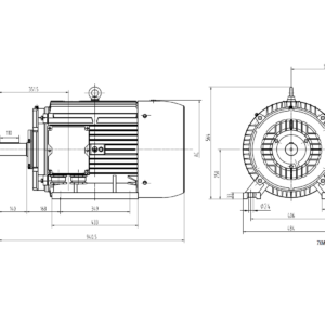 Dimensiuni motor 250B3