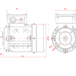 Dimensiuni motor 63B14
