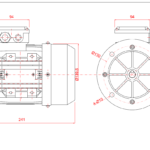 Dimensiuni motor 71B5 4