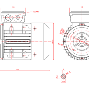 Dimensiuni motor 80B14 2