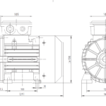 Dimensiuni motor 80B3 3