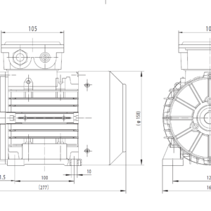 Dimensiuni motor 80B3 4
