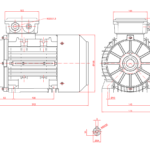 Dimensiuni motor 90B3 2